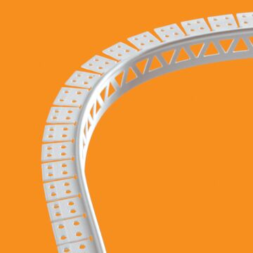RSC PVC Arch Curve Beads 90 deg 3m