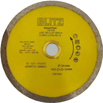 Blitz 125mm Continuous Diamond Blade