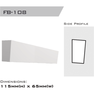 Flatband 115x65x2400mm