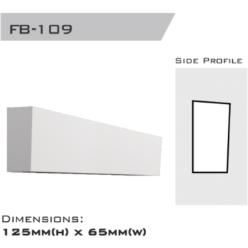Flatband 125x65x2400mm