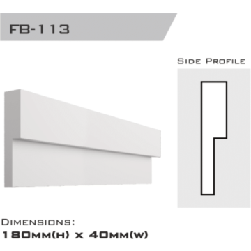 RSC Flatband Step 180x40x2400mm