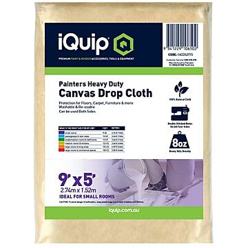 iQuip Canvas Drop Sheet 5ft x 12ft