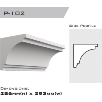 Parapet 286x293x2400mm (Special Order)