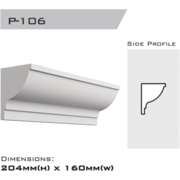 Parapet 204x160x2400mm (Special Order)