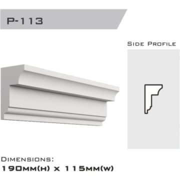 Parapet 190x115x2400mm (Special Order)