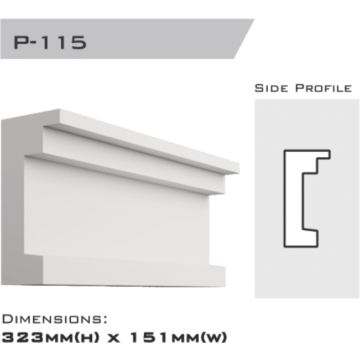 Parapet 323x151x2400mm (Special Order)