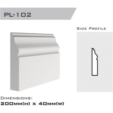 Plinth 200x40x2400mm