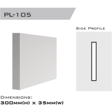 Plinth 300x35x2400mm