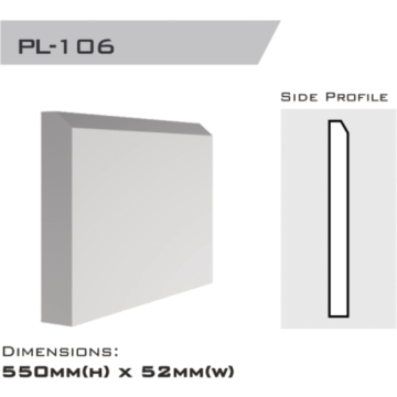 Plinth 550x52x2400mm