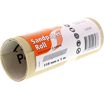 Grey non-clog Sandpaper 115mm X 1m - 180Grt