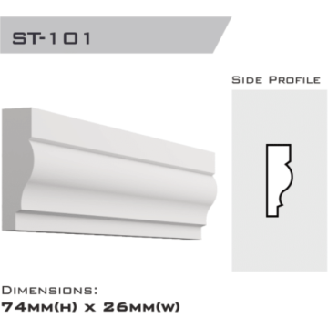 Stringer 74x26x2400mm 