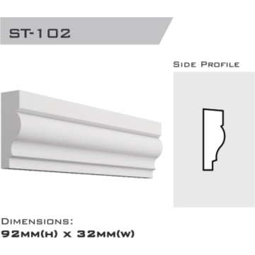 Stringer 92x33x2400mm 