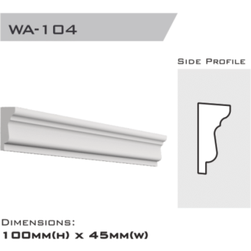 Window architrave 100x45x2400mm 