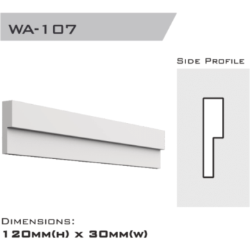 Window architrave 120x30x2400mm