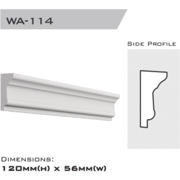 Window architrave 120x56x2400mm