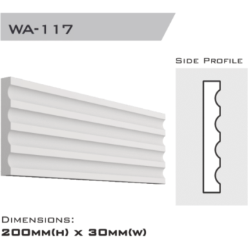 Window architrave 200x30x2400mm