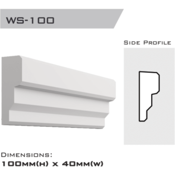 Window Sill 100x40x2400mm