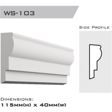 Window Sill 115x40x2400mm
