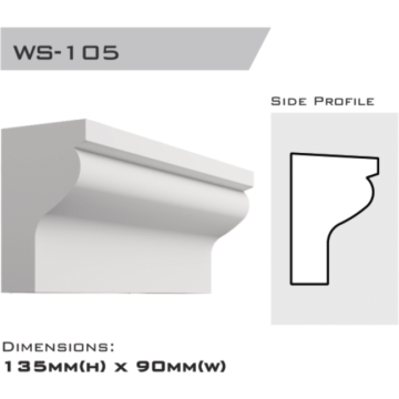 Window Sill 135x90x2400mm