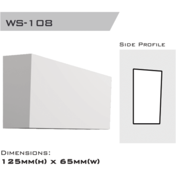 Window Sill 125x65x2400mm